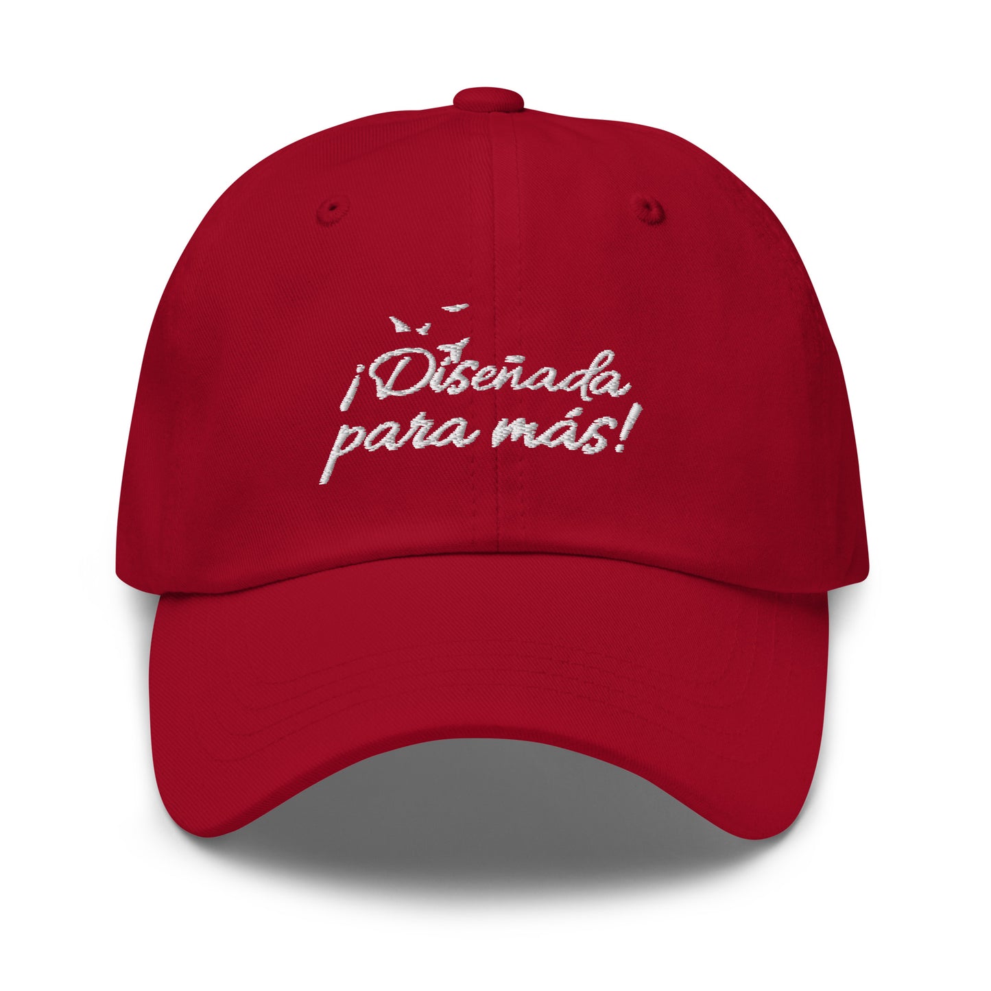 Gorra Diseñada para más (Letra blanca)