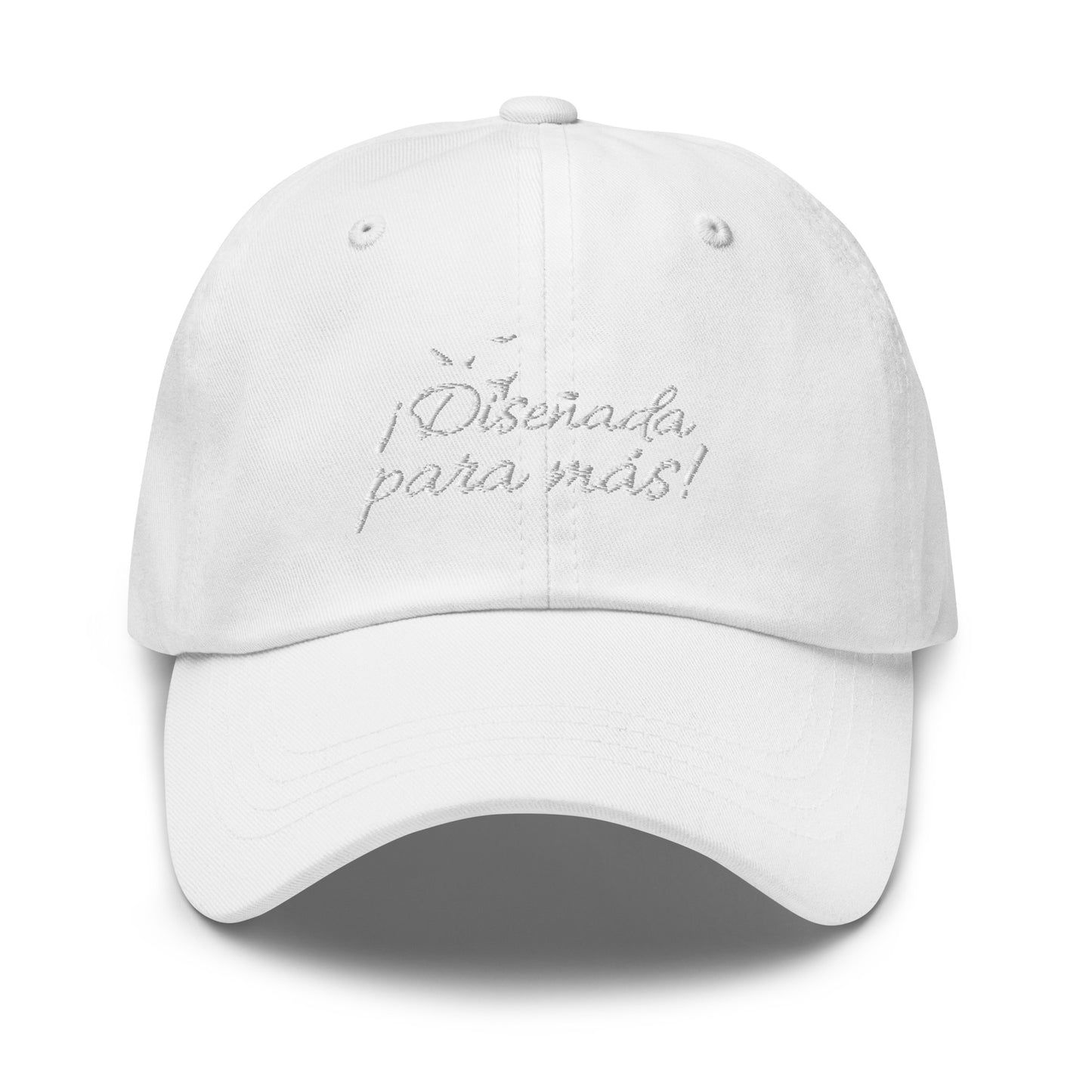 Gorra Diseñada para más (Letra blanca)