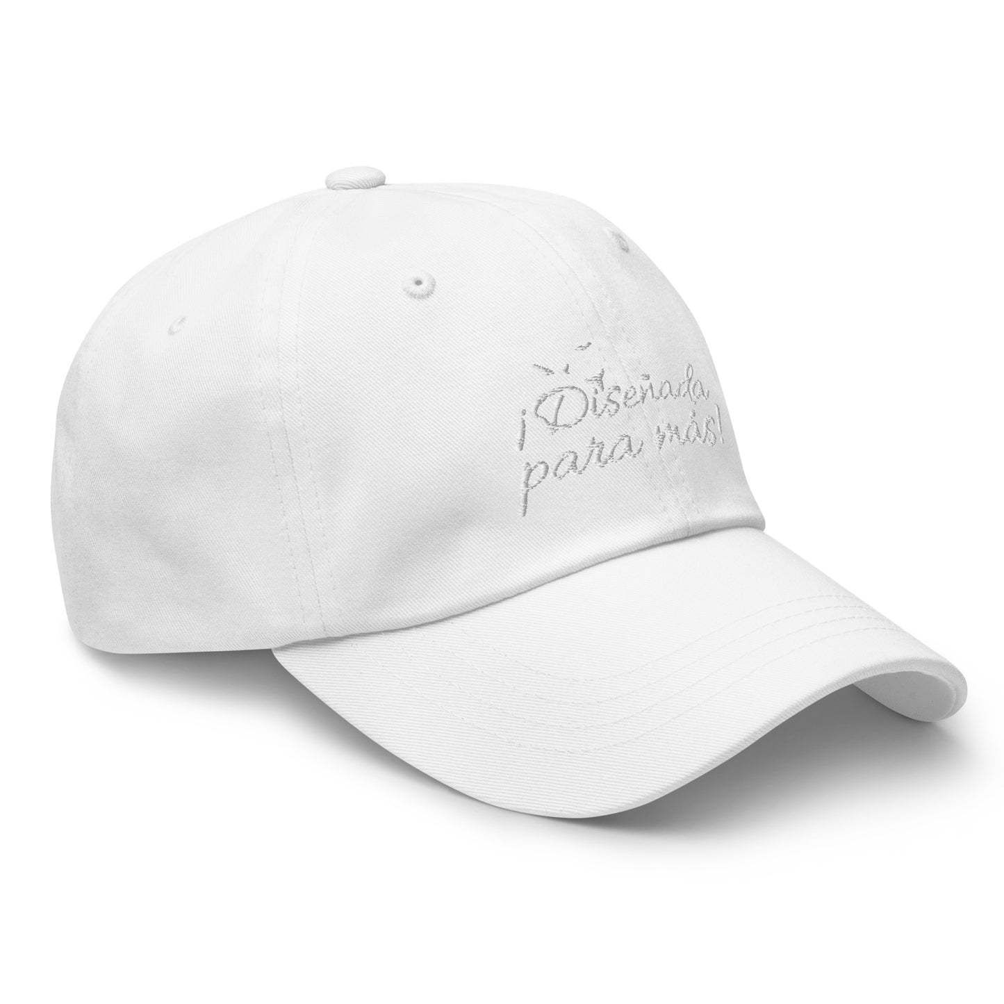 Gorra Diseñada para más (Letra blanca)