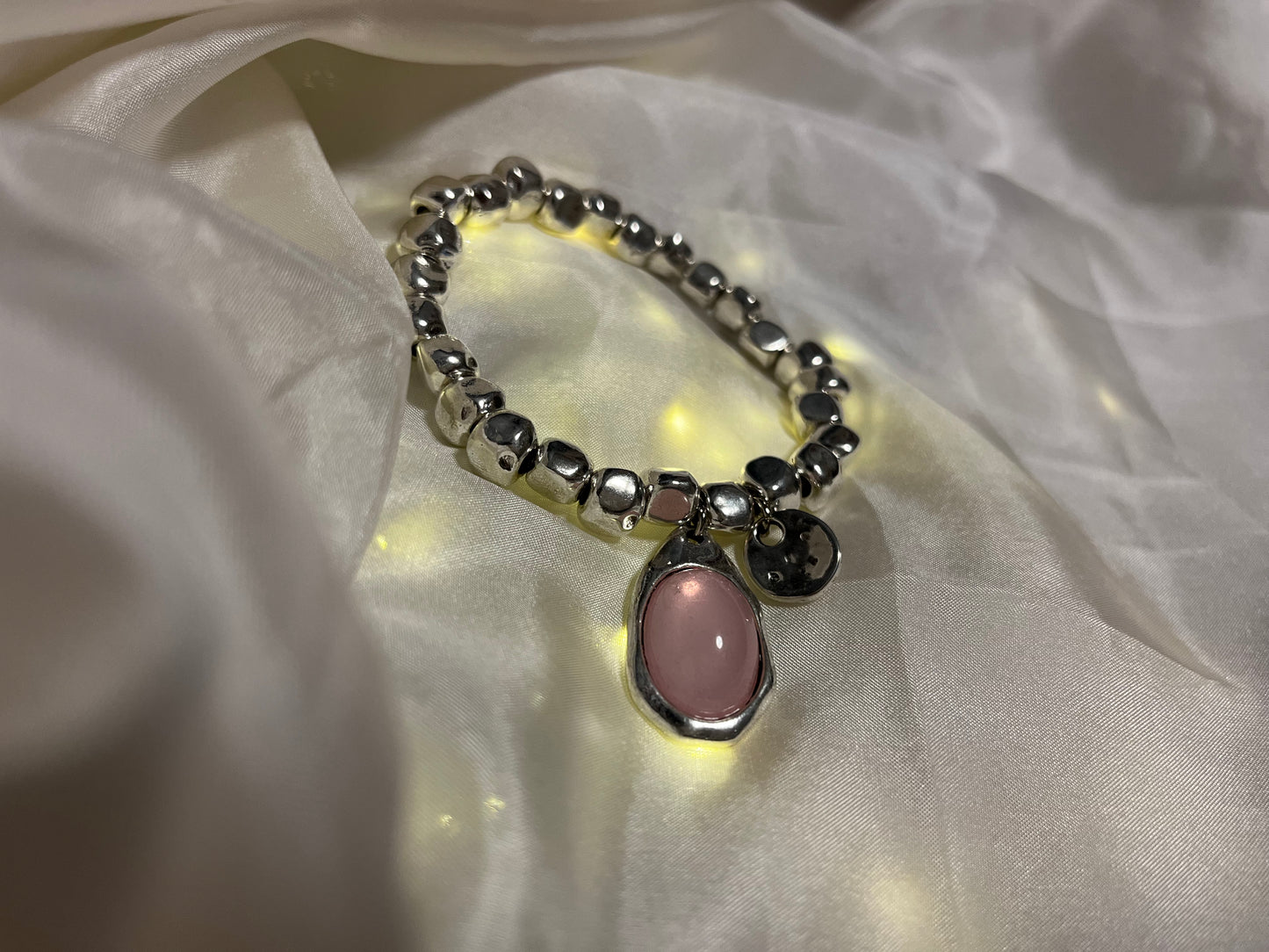 Pulsera "Delicada Flor" (Rosa)