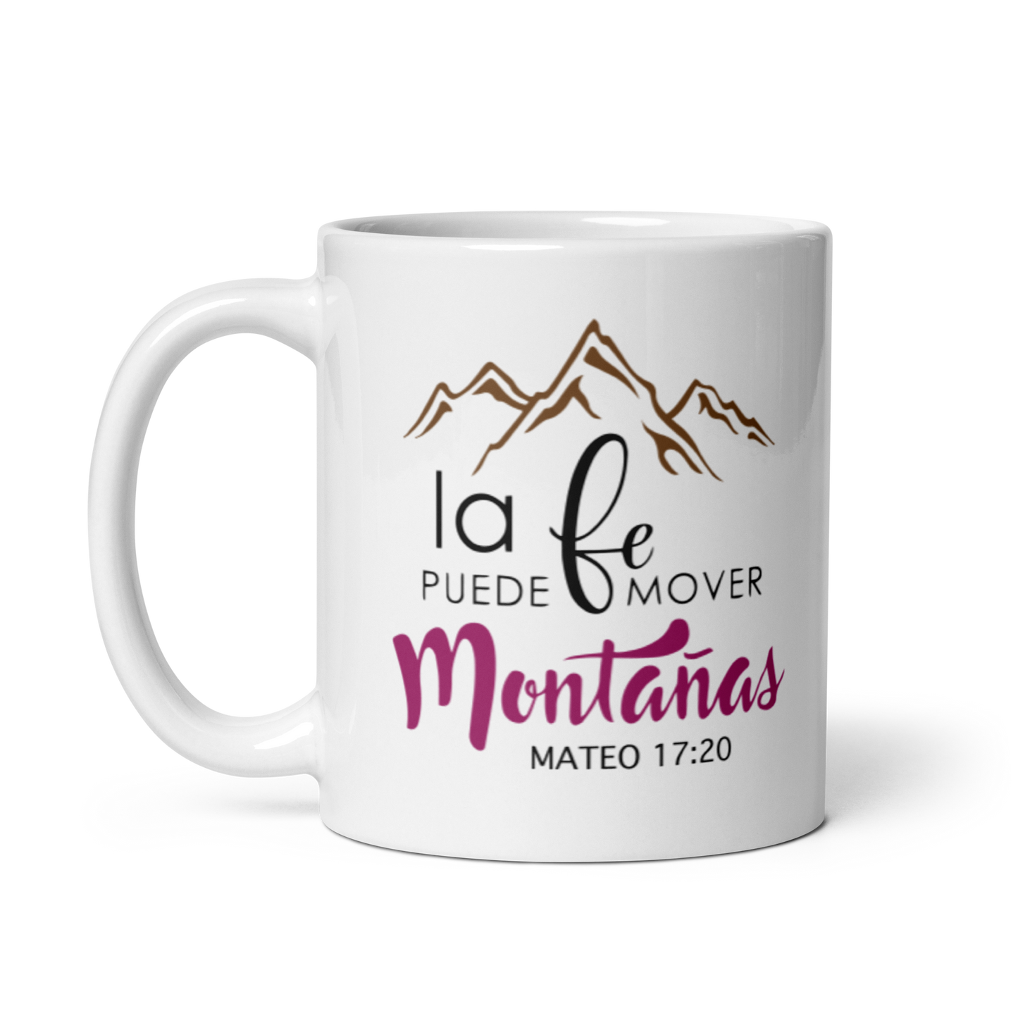 Taza La fe mueve montañas