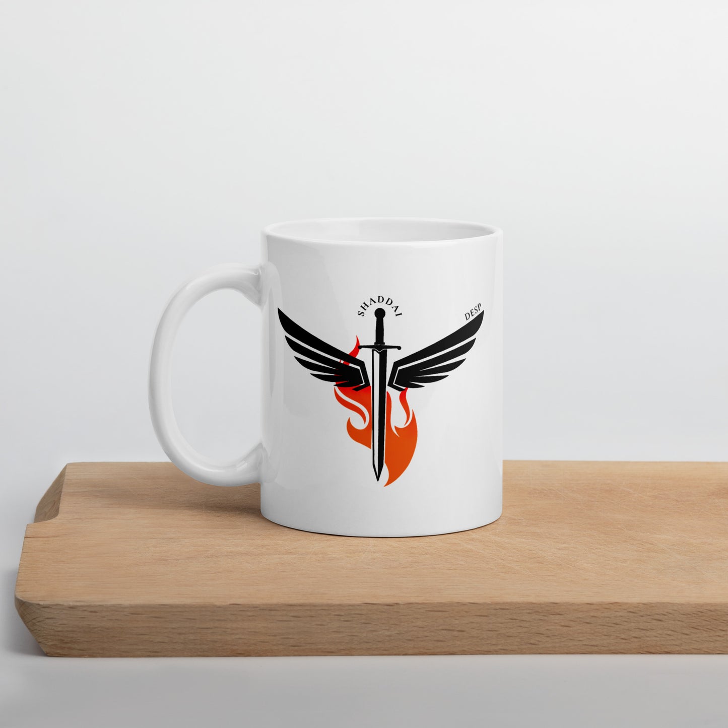 Taza blanca Espada Shaddai