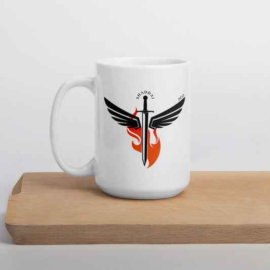 Taza blanca Espada Shaddai